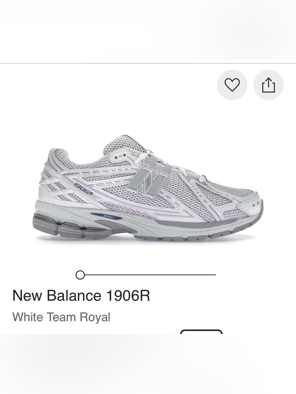 New Balance 1906R White and Gray Sample Running Shoe